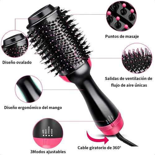 Cepillo Secador y Voluminizador 3 en 1
